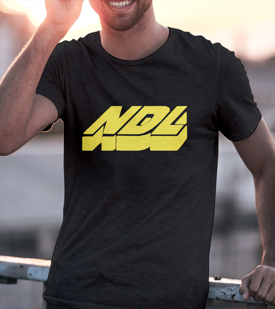 NDL Yellow Block Text Merchandise T-Shirt
