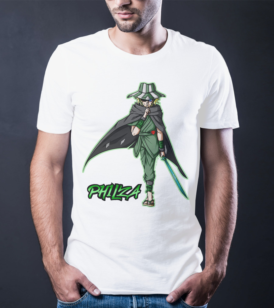 PH1LZA Ninja Warrior Style With Sword And Cloak T-Shirt