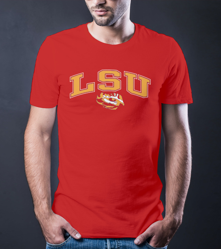 LSU Tigers Eye Emblem T-Shirt
