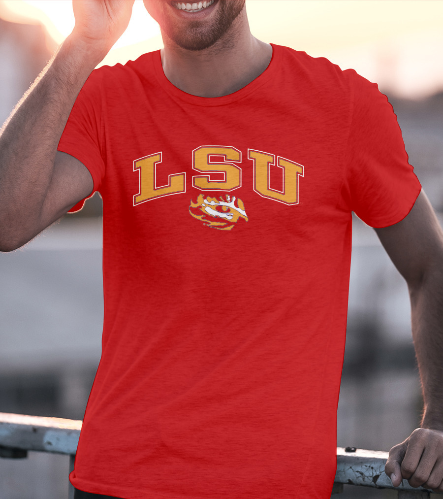 LSU Tigers Eye Emblem T-Shirt