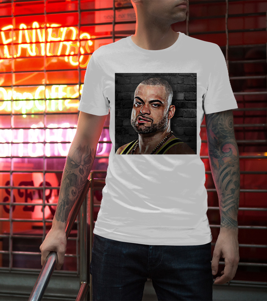 Eddie Kingston Brick Wall Background T-Shirt