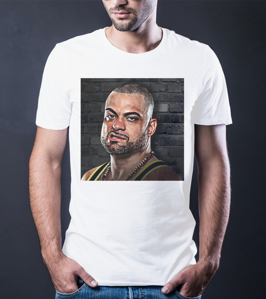 Eddie Kingston Brick Wall Background T-Shirt