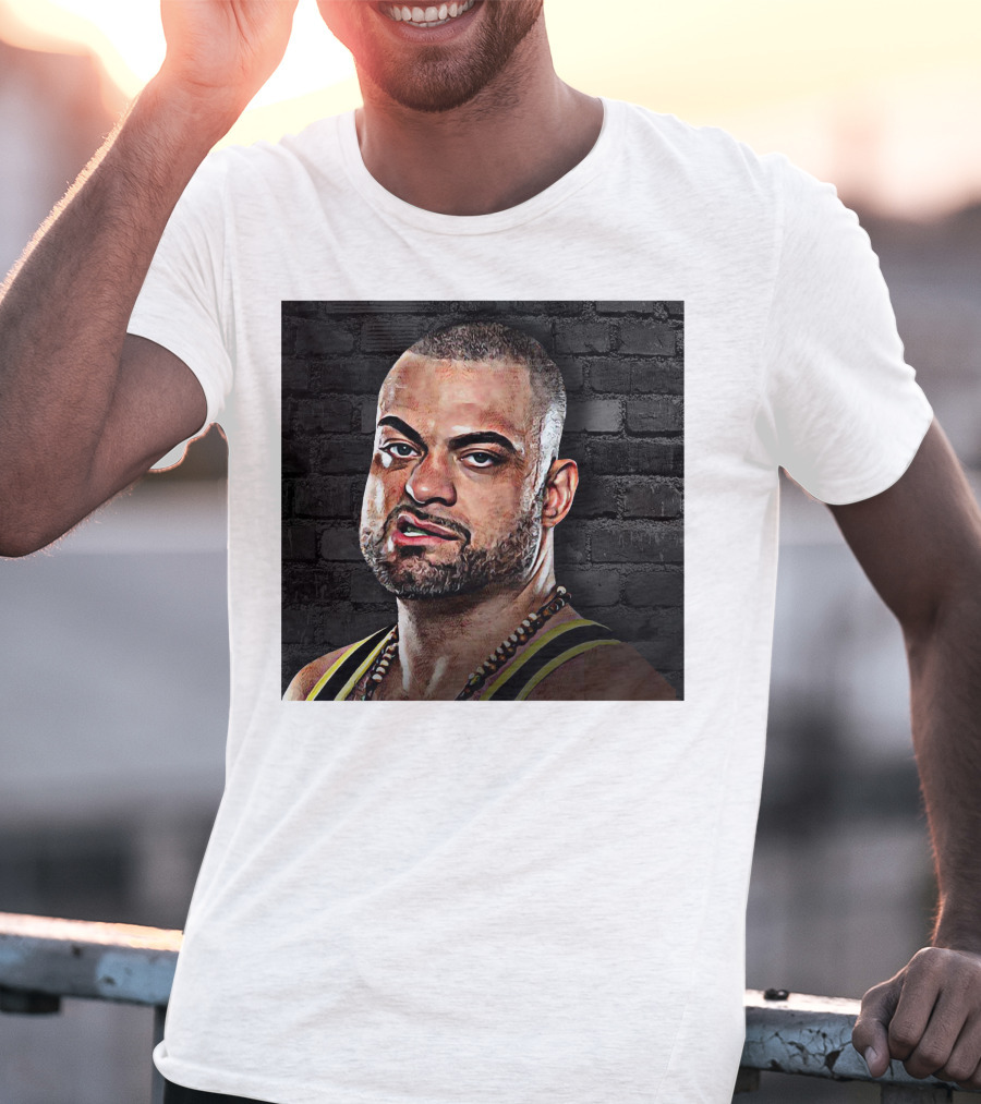 Eddie Kingston Brick Wall Background T-Shirt