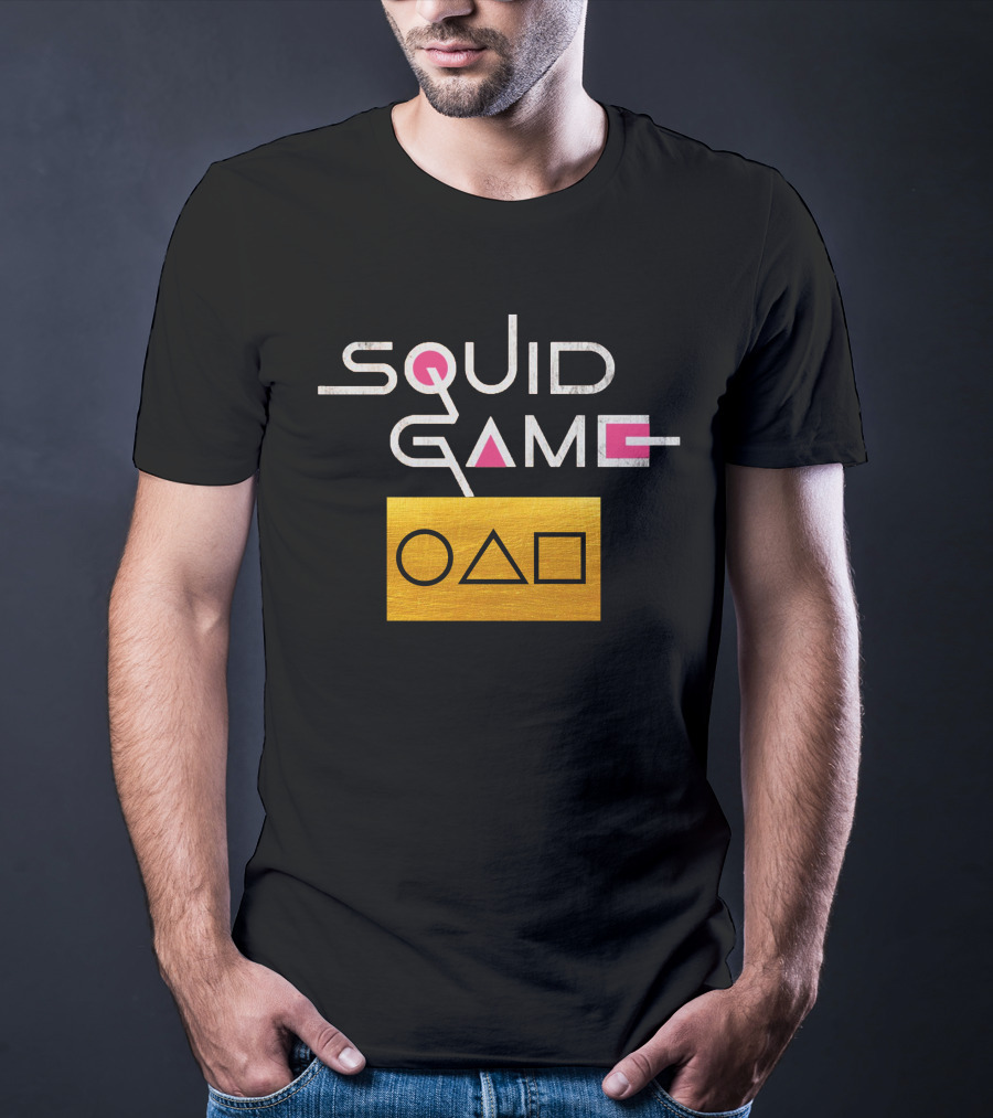Squid Game Card Circle Triangle Square Gold T-Shirt