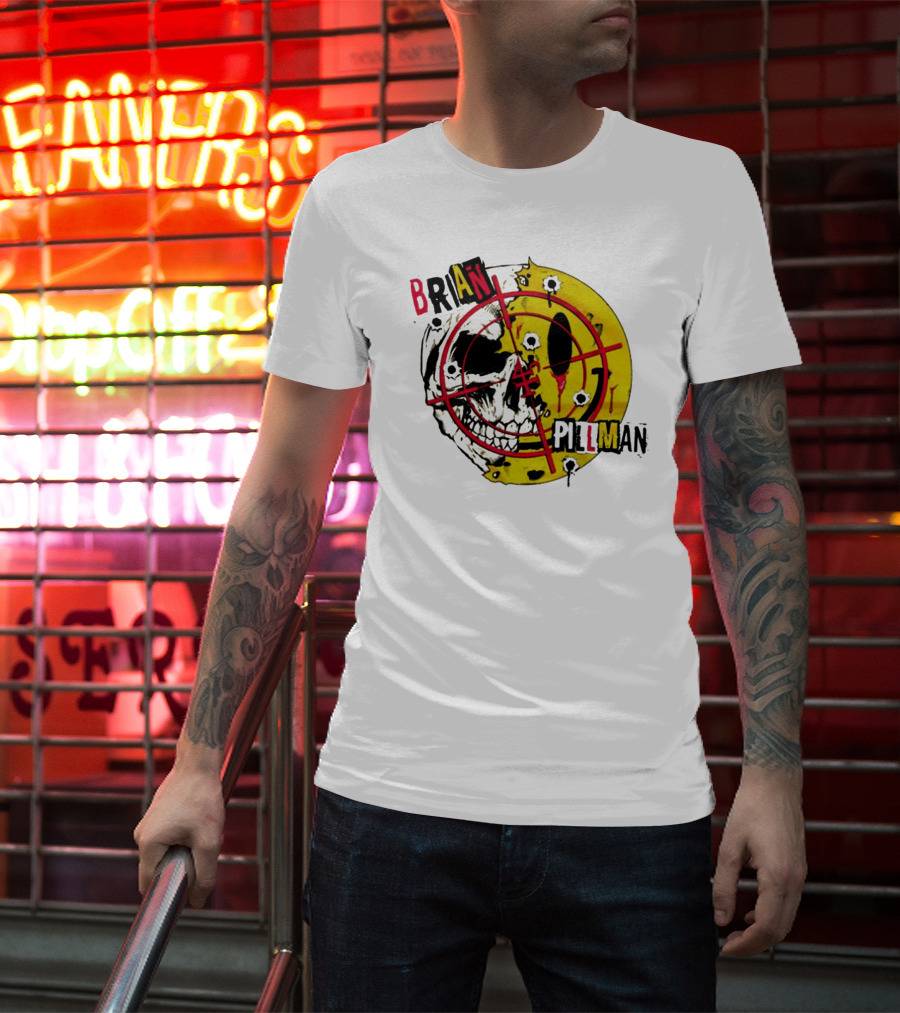 Brian Pillman Target Skull Headbang T-Shirt