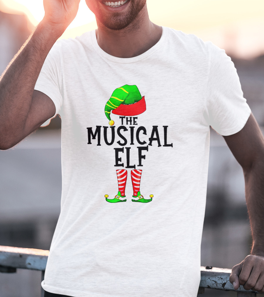 The Musical Elf Christmas Family Ing T-Shirt