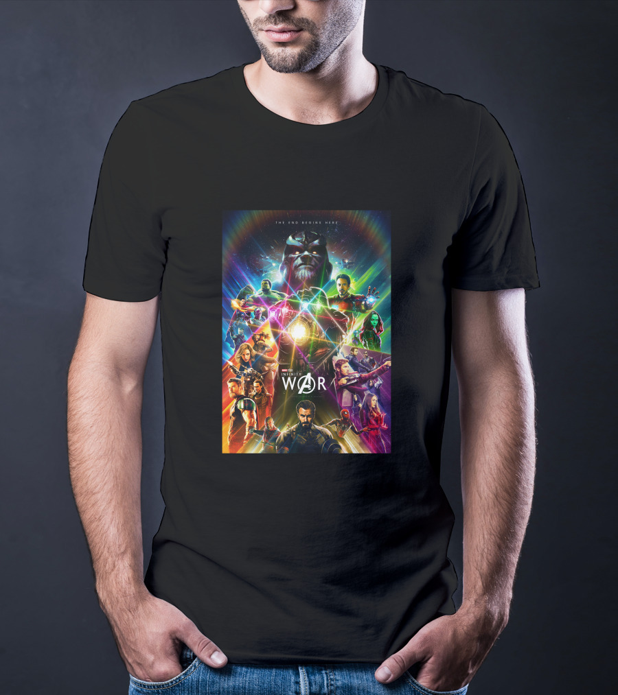 Avenger Infinity War The End Begins Here T-Shirt