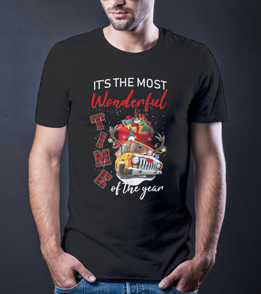 It's The Most Wonderful Time Of The Year Christmas Truck With Gifts T-Shirt