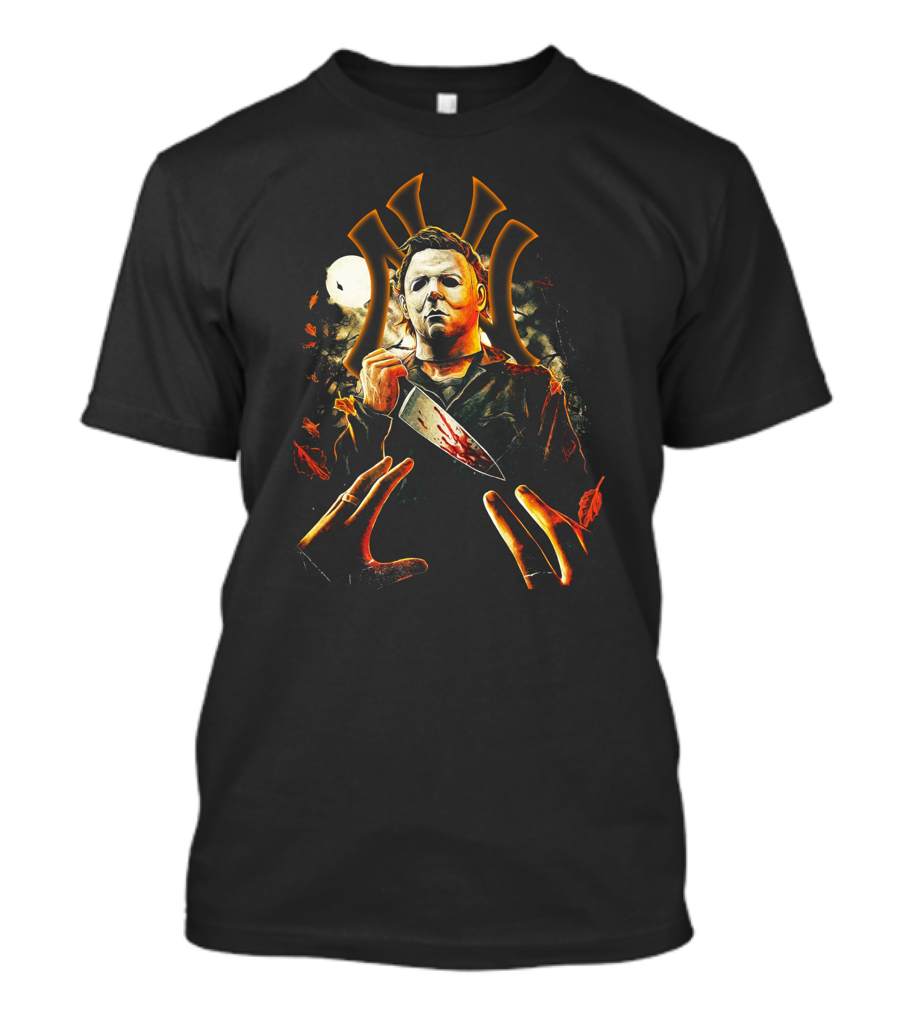 NY Yankee Michael Myers Halloween T-Shirt