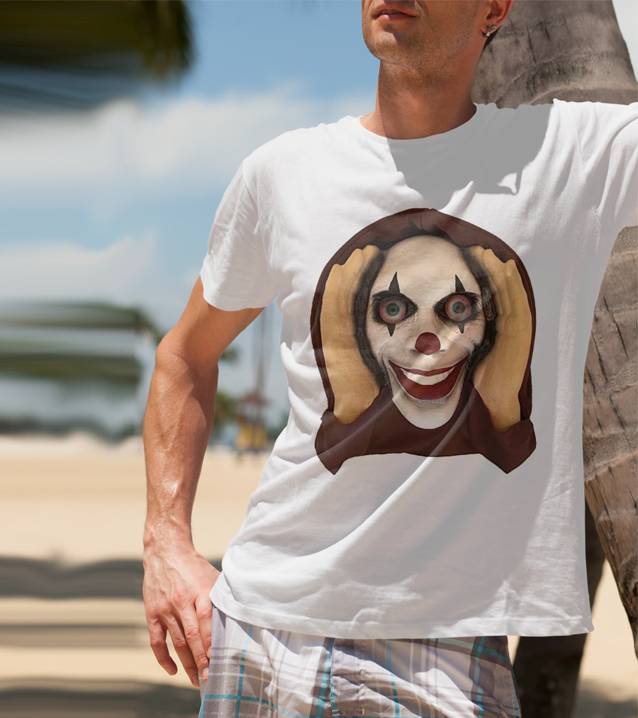 Spooky Clown IT Horror Mask T-Shirt