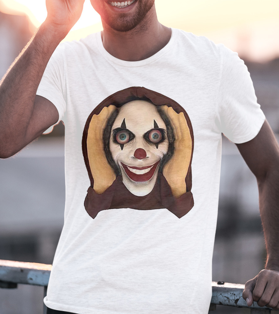 Spooky Clown IT Horror Mask T-Shirt