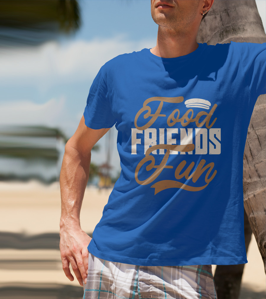 Food Friends Fun Sailor Hat T-Shirt