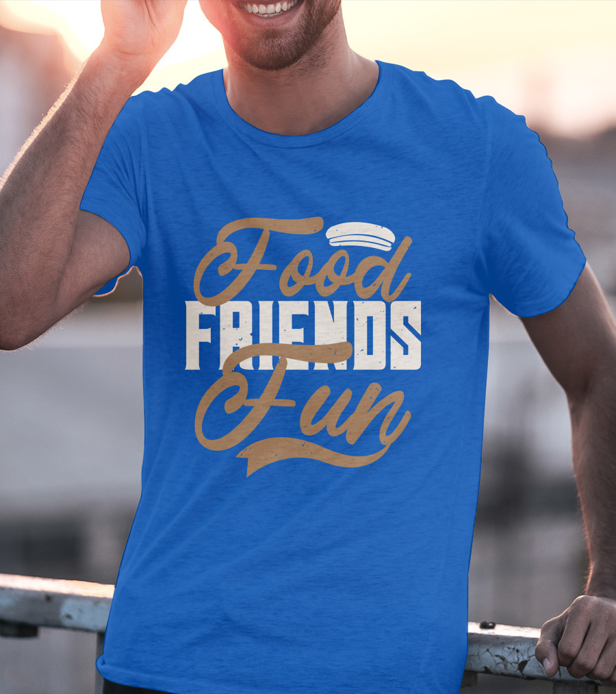 Food Friends Fun Sailor Hat T-Shirt