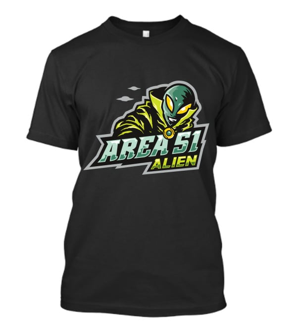 Area 51 Alien E Sport Halloween Witch Alien T-Shirt