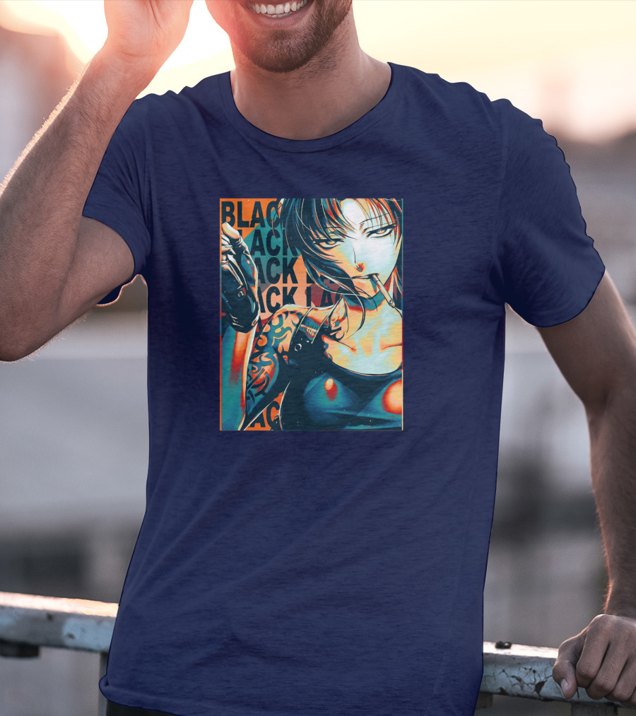 Black Lagoon Pop Anime Style Revy T-Shirt