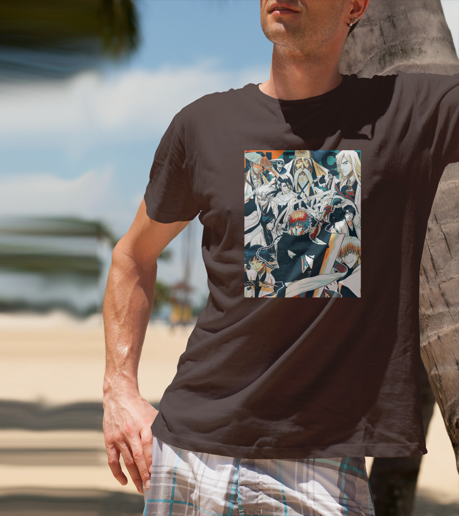 BLEACH Character Collage Manga Art POP T-Shirt