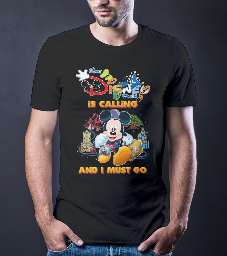 Walt Disney World Is Calling And I Must Go Mickey Mouse Adventure T-Shirt