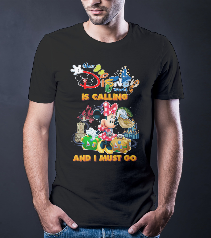 Walt Disney World Is Calling And I Must Go Minnie Luggage T-Shirt