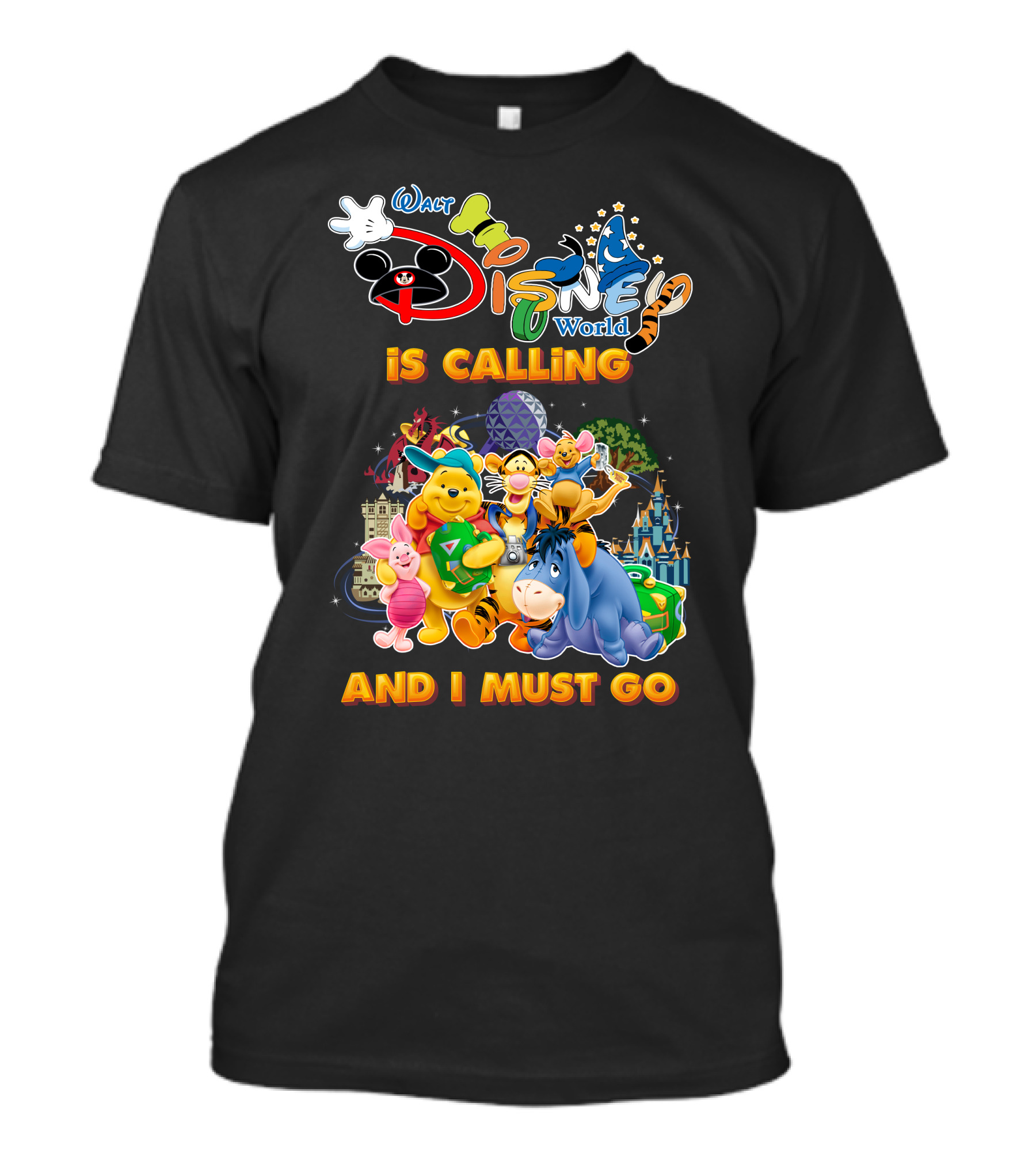 Walt Disney World Is Calling And I Must Go Wine The Pooh T-Shirt