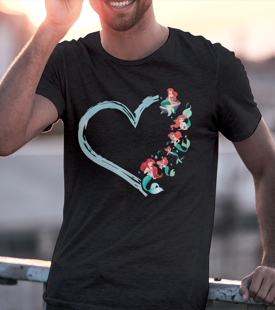 Heart-Shaped Ariel Mermaid Variations T-Shirt