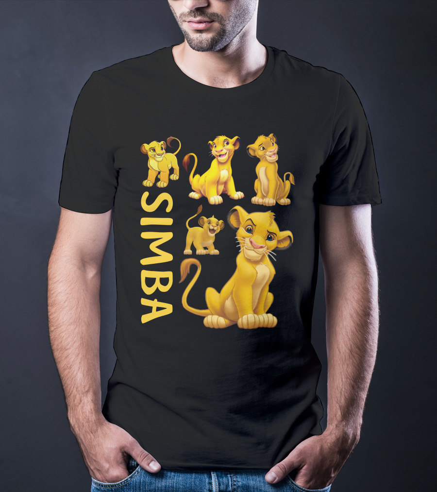 Simba Lion King Cartoon Characters T-Shirt