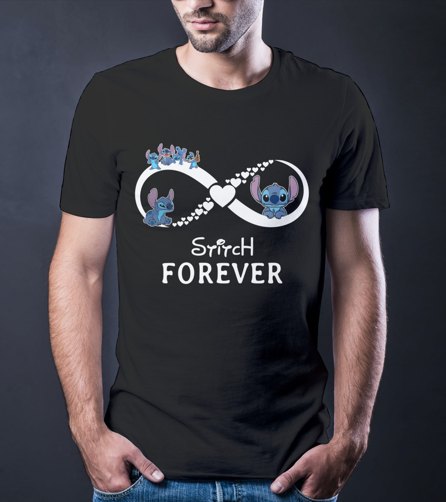 Stitch Forever Infinity Heartful Journey T-Shirt