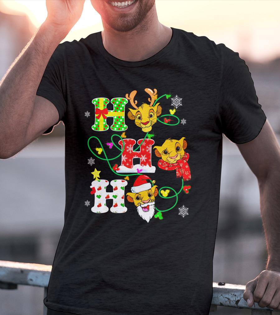 Ho Ho Ho Simba Christmas Holiday Magic T-Shirt