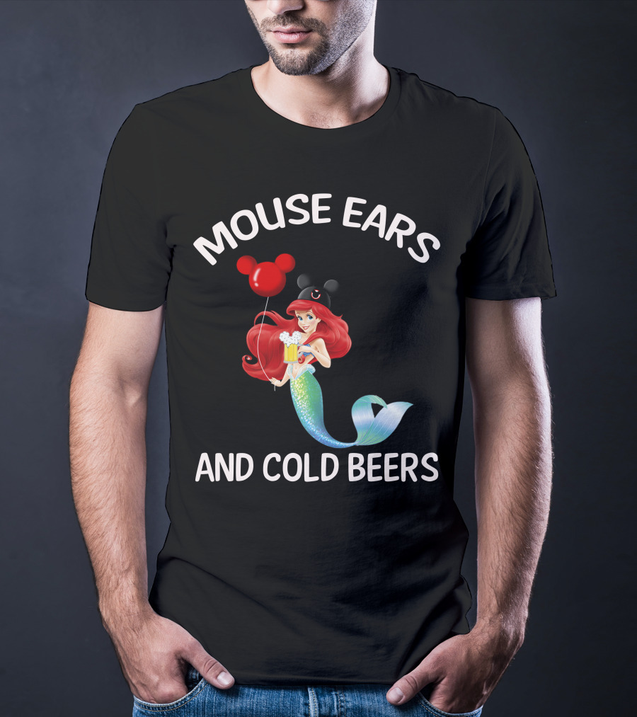 Mouse Ears And Cold Beers Ariel Balloon T-Shirt