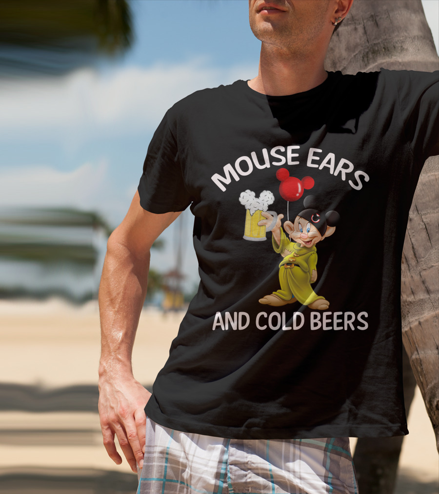 Mouse Ears And Cold Beers Dopey Mug Balloon T-Shirt
