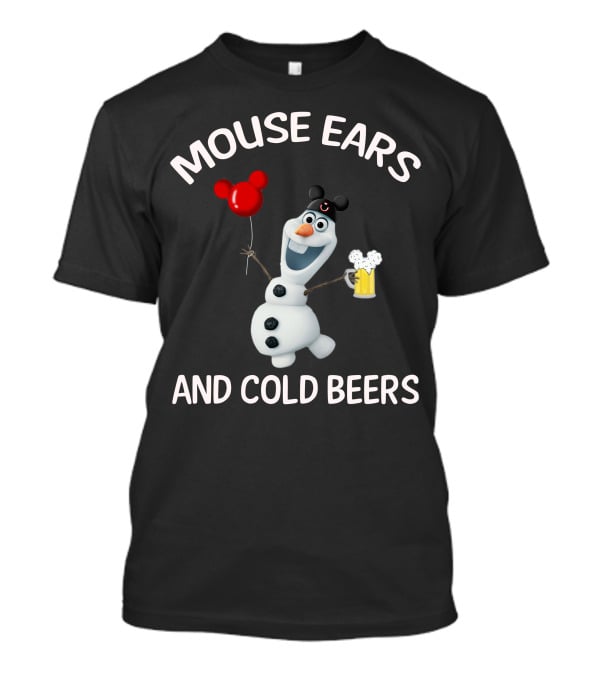 Mouse Ears And Cold Beers Olaf Balloon T-Shirt