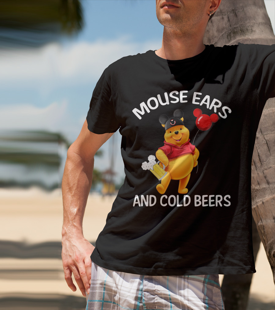 Mouse Ears And Cold Beers Balloon And Mug T-Shirt