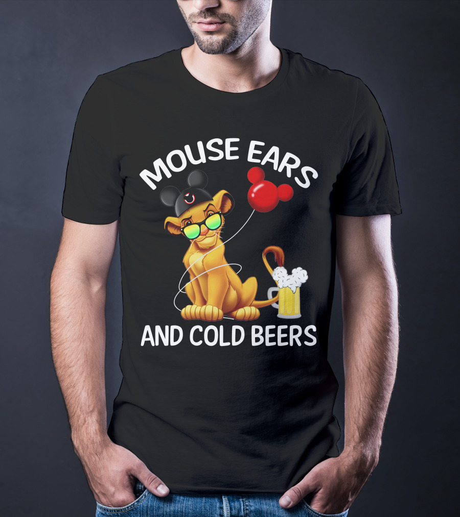 Mouse Ears And Cold Beers Simba Balloon T-Shirt