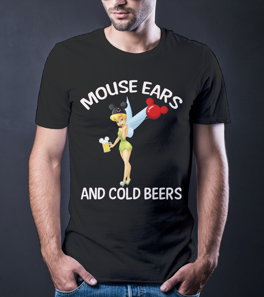 Mouse Ears And Cold Beers Tinker Bell T-Shirt