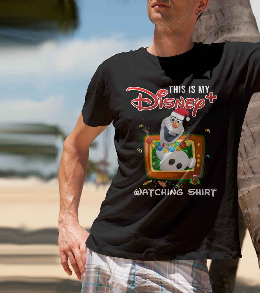 This Is My Disney Plus Olaf Watching T-Shirt