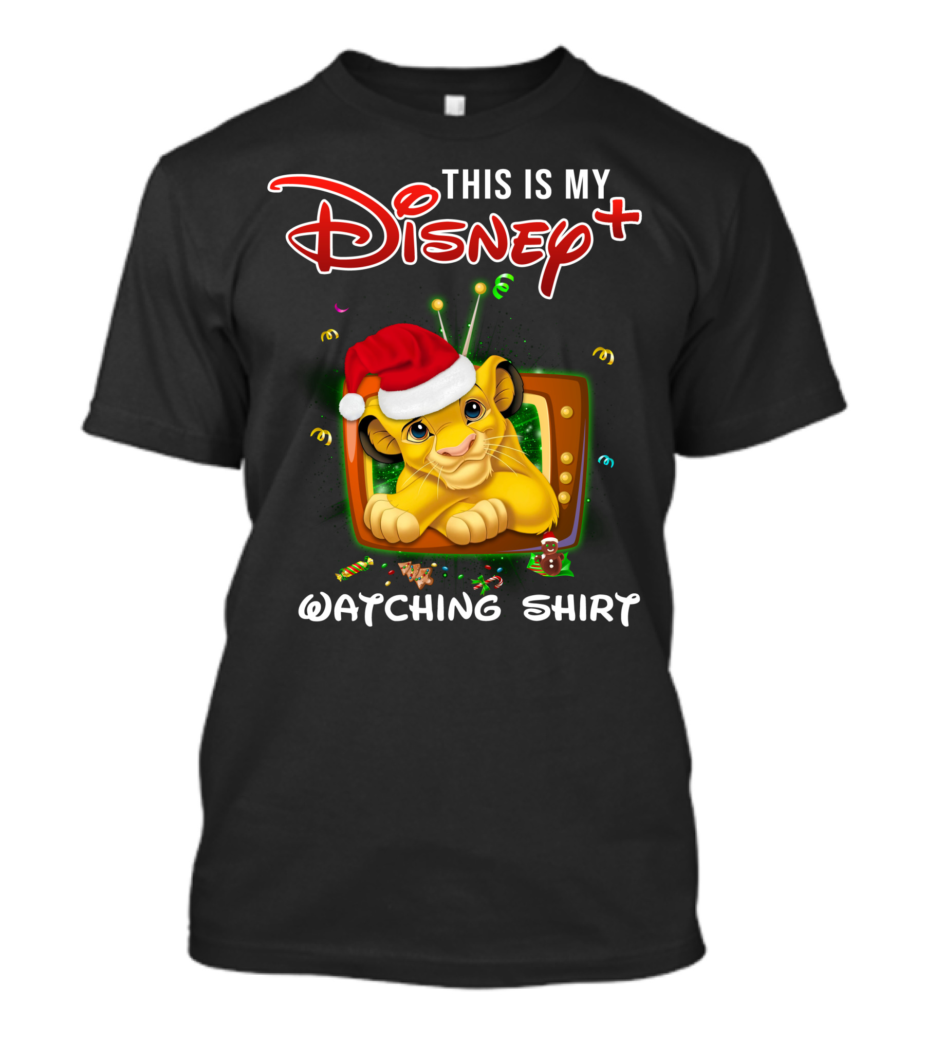 This Is My Disney+ Watching Shirt Simba Christmas T-Shirt