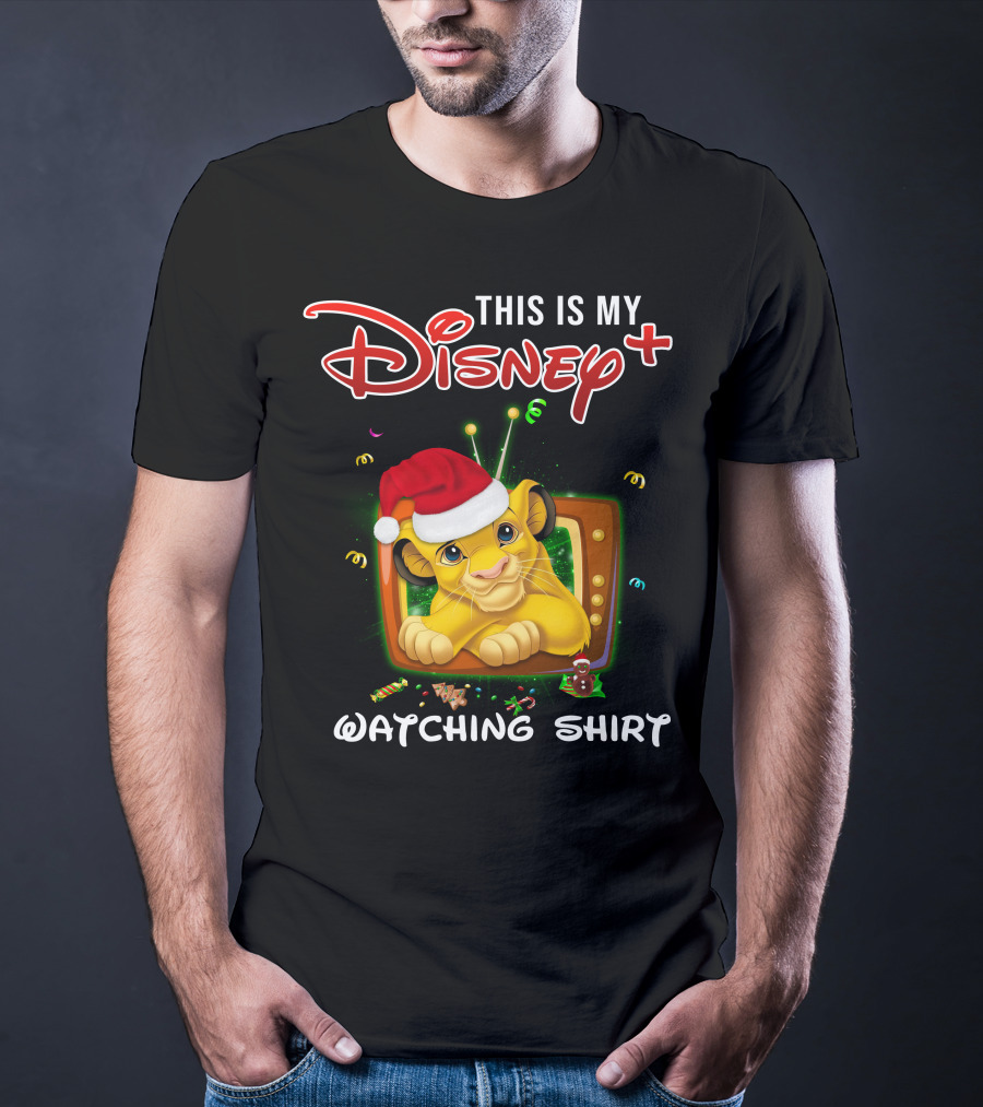 This Is My Disney+ Watching Shirt Simba Christmas T-Shirt