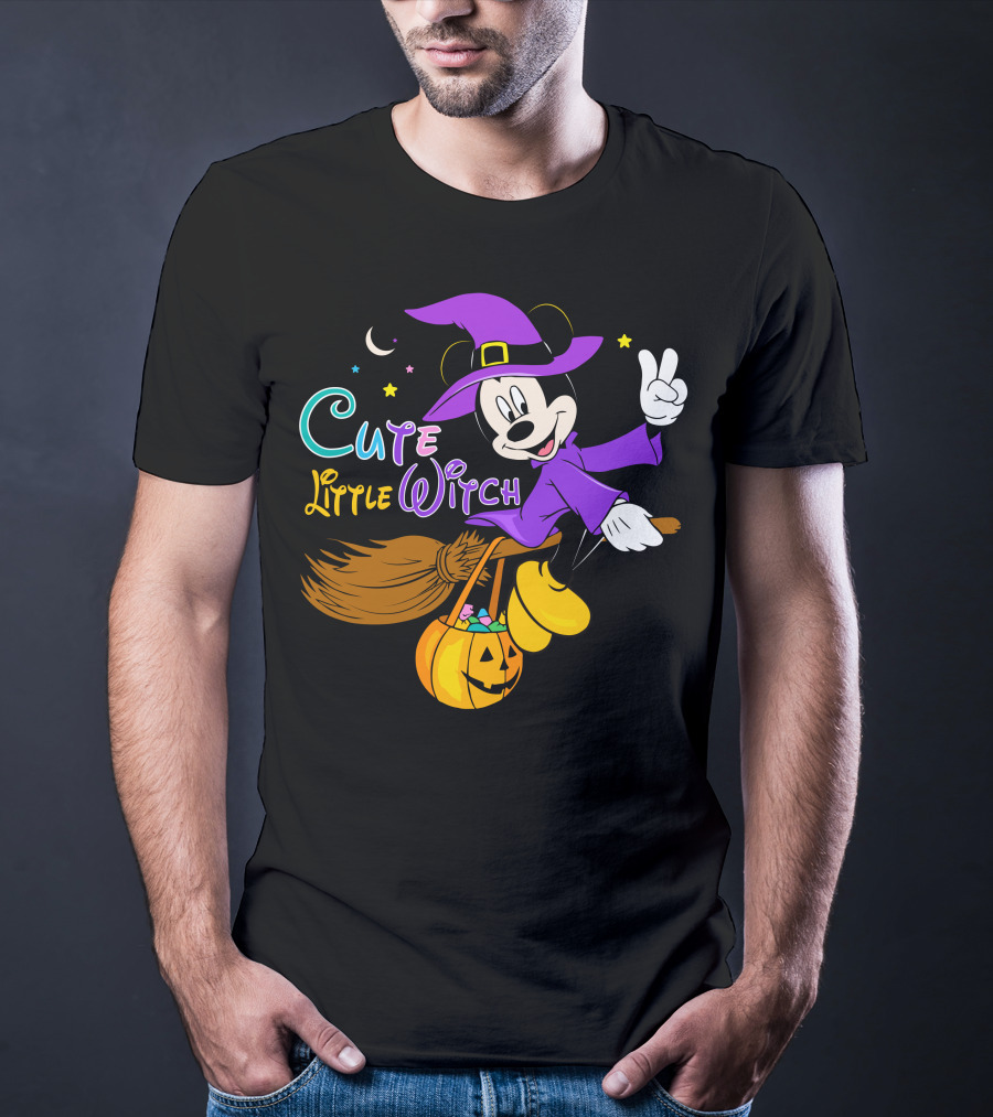 Cute Little Witch Halloween T-Shirt