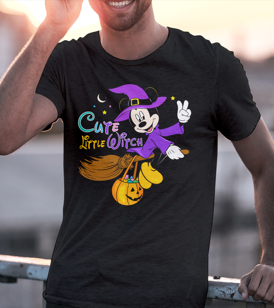 Cute Little Witch Halloween T-Shirt