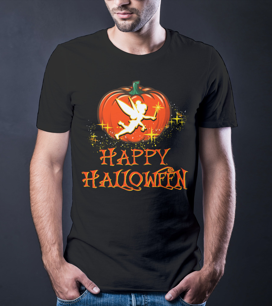 Happy Halloween Pumpkin Fairy Wand Sparkles T-Shirt