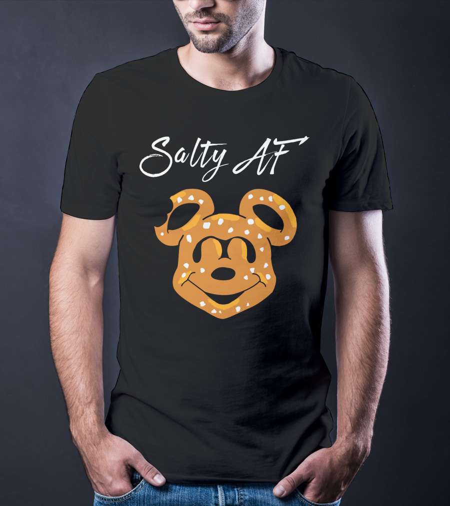 Salty Af Mickey Pretzel Style T-Shirt