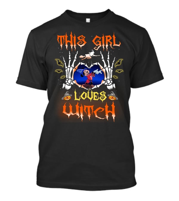 This Girl Loves Witch Halloween 85 T-Shirt