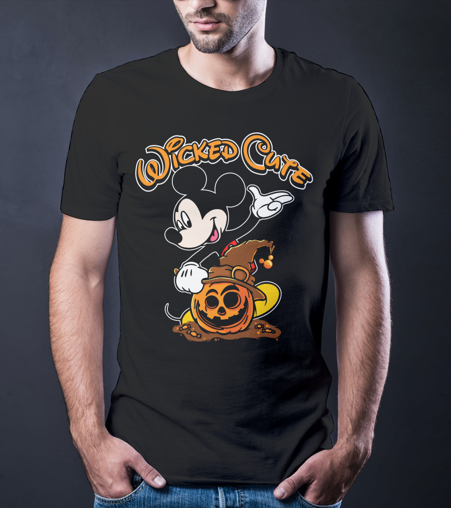 Wicked Cute Halloween 91 Pumpkin Mickey T-Shirt