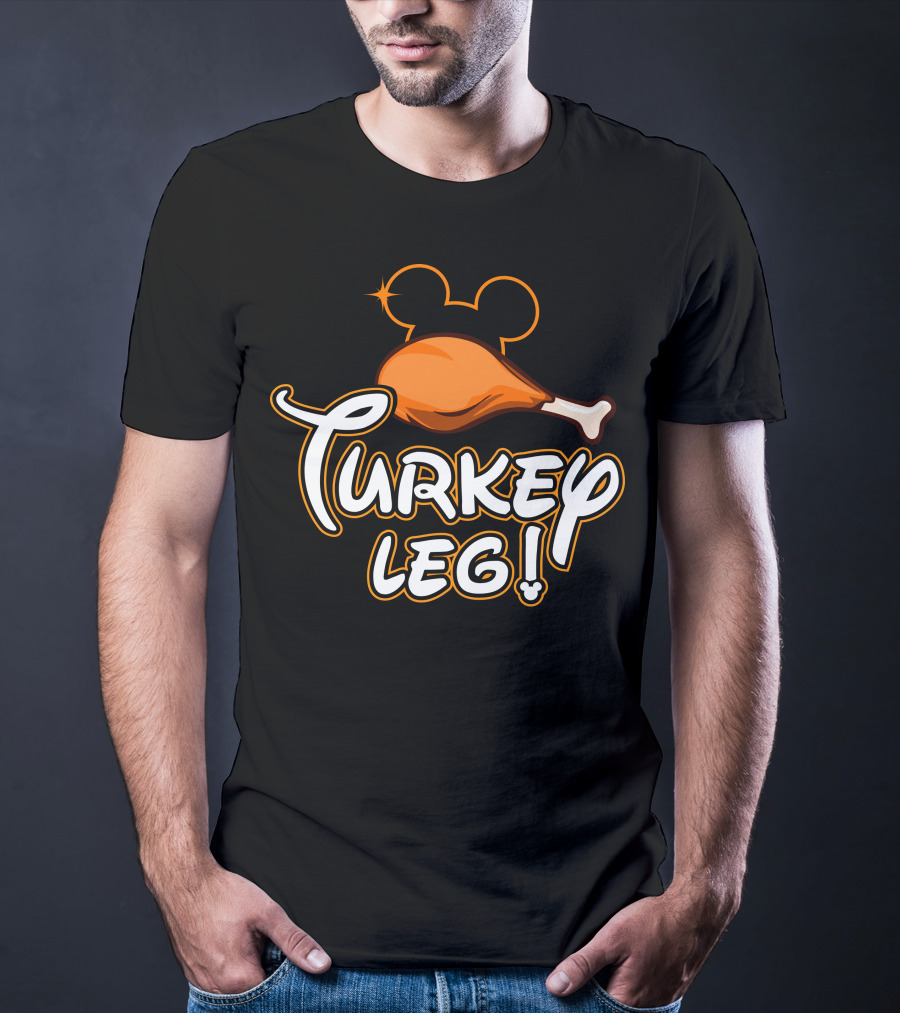 Turkey Leg Thanksgiving 29 Mickey Mouse Ears T-Shirt