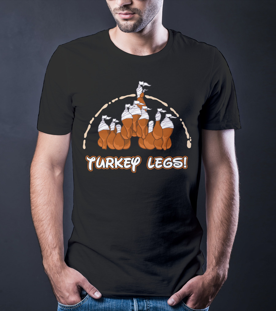 Thanksgiving 30 Turkey Legs Castle T-Shirt