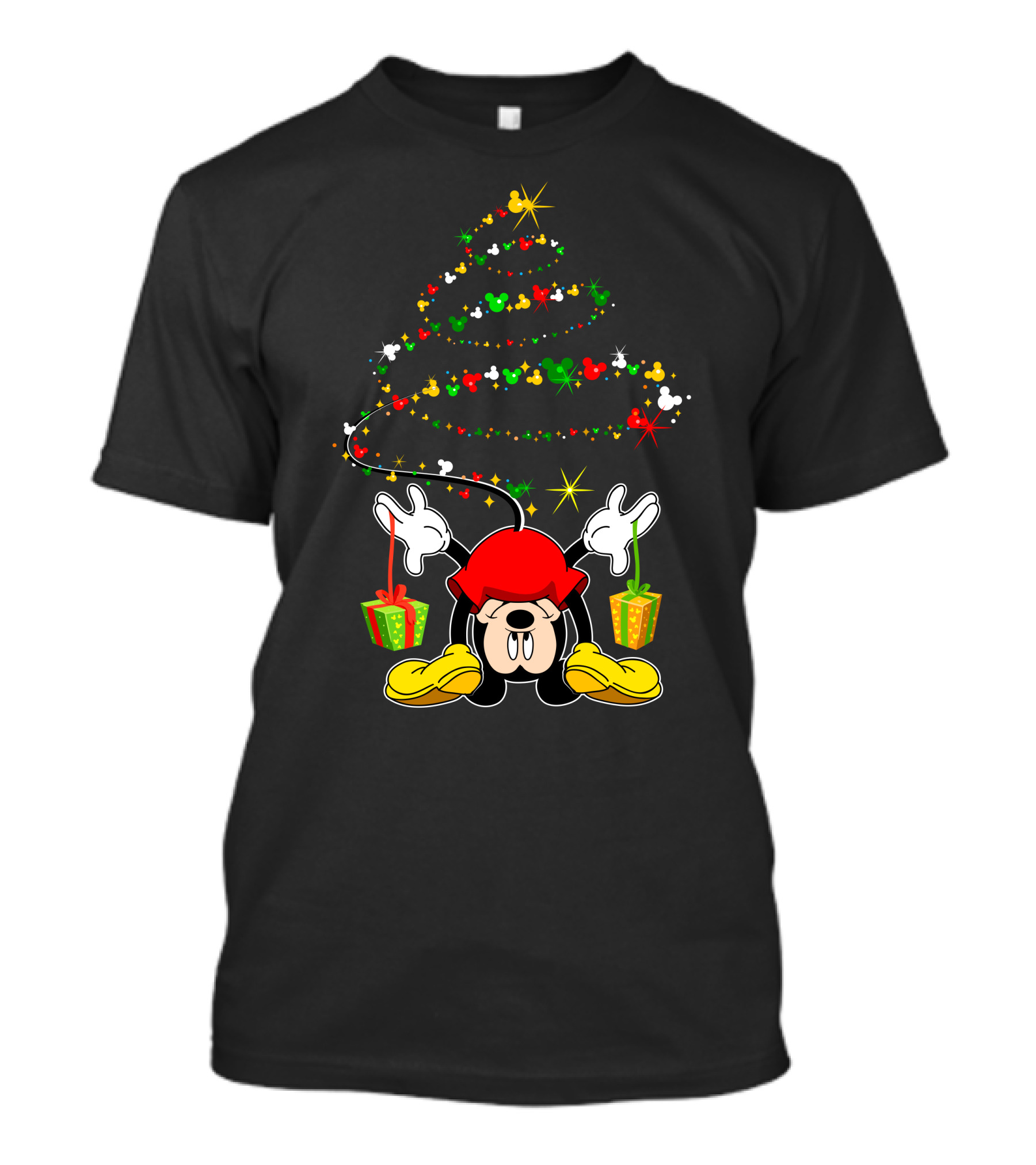 Merry Christmas 102 Holiday Cartoon Character Festive Tree T-Shirt