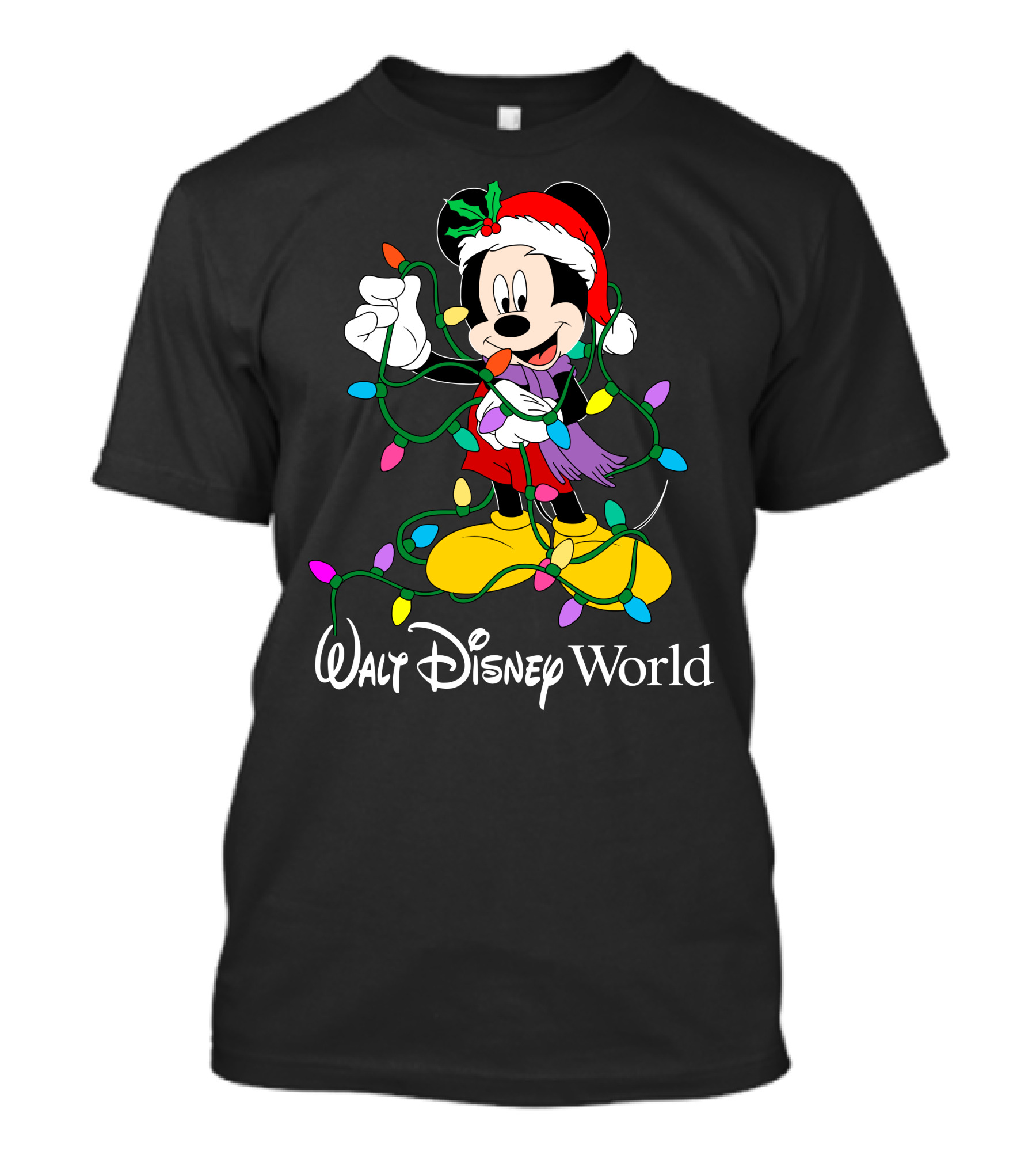 Walt Disney World Mickey Mouse Christmas Lights T-Shirt