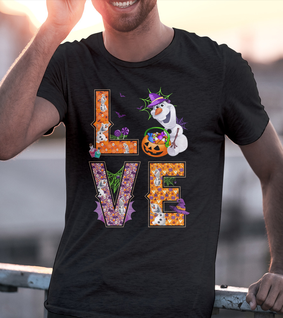 Love Olaf Halloween Magic Pumpkin Candy Fun T-Shirt