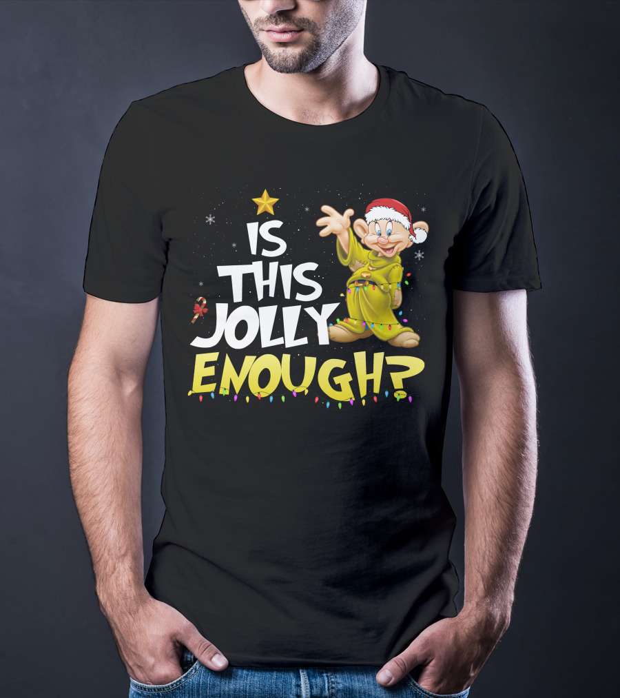 Is This Jolly Enough Dopey Christmas Lights T-Shirt