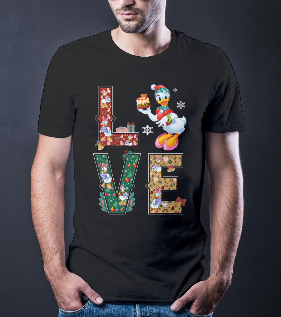 Daisy Duck Christmas Love Holiday Theme T-Shirt