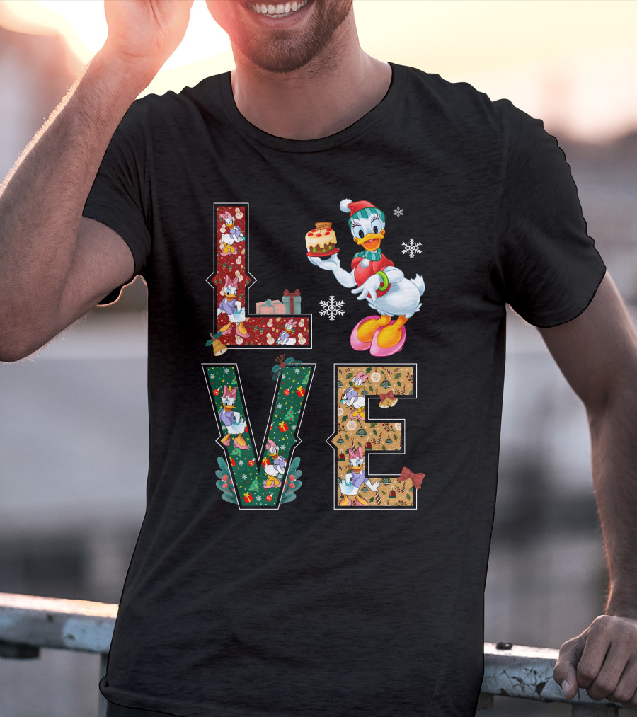 Daisy Duck Christmas Love Holiday Theme T-Shirt